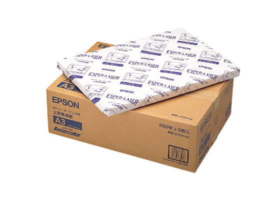 Netshop.Too - EPSON カラーレーザー用 上質普通紙 A3 250枚×5冊（1箱） LPCPPA3: プリンター・コピー用紙