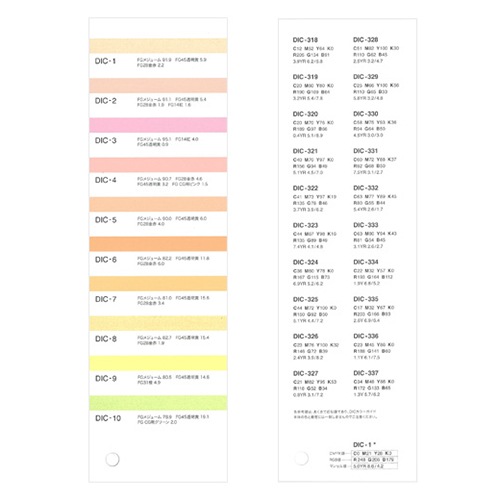 DICカラーガイド第一20版 1・2・3