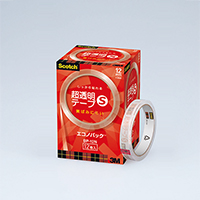 3M 超透明テープS エコノパック BP-12N 幅12mm×35m 巻芯径76mm 12巻入