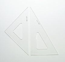 三角定規（面付） 24cm