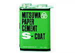 ミツワ ペーパーセメントS-CORT（片面塗り）緑 角缶(大缶) 1570cc
