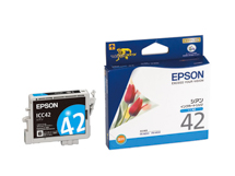 EPSON インクカートリッジ シアン ICC42