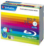 Verbatim データ用BD-R 25GB 6倍速 10枚入 DBR25RP10V1