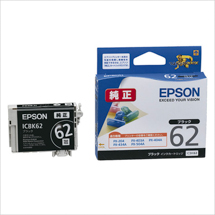 EPSON インクカートリッジ ブラック ICBK62