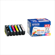 EPSON インクカートリッジ カラー 6色パック 増量タイプ IC6CL70L