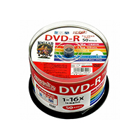 HI DISC DVD-R（録画用）120分 16× インクジェットホワイトスピンドルケース50枚入