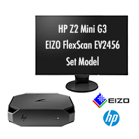 HP Z2 Mini G3 ワークステーション（1TB）＋ EIZO EV2456 セットモデル