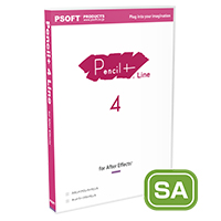 PSOFT Pencil+4 Line for After Effects  スタンドアロン版