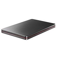 I-O DATA USB 5Gbps(USB 3.2 Gen1)USB-C&USB-A対応 ポータブルハードディスク「カクうす」2TB Black×Red