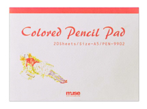 カラードペンシルパッド PEN-9902 赤（5冊入）