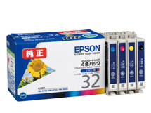 EPSON インクカートリッジ カラー 4色パック IC4CL32